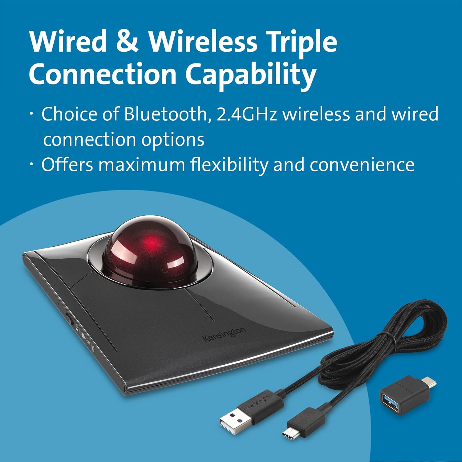 Kensington SlimBlade Pro Rechargeable Wireless Trackball