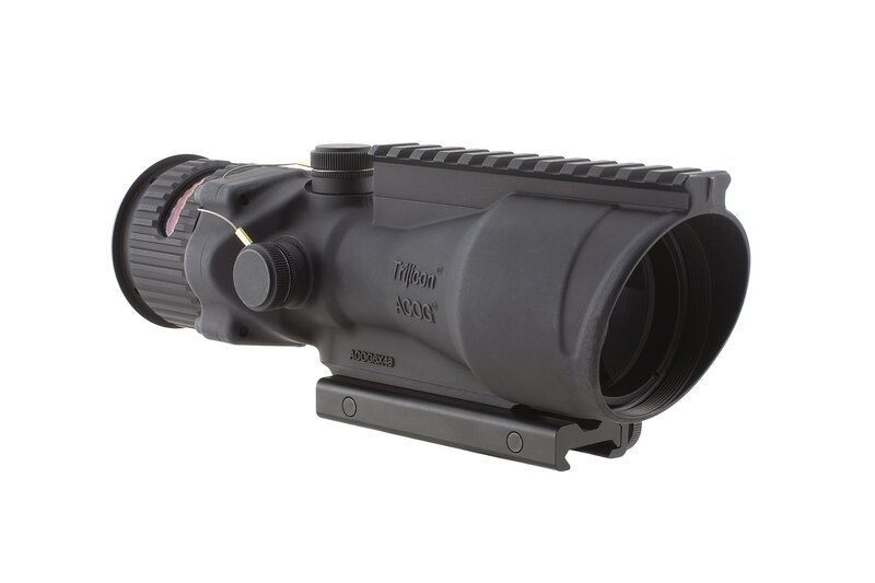 Trijicon ACOG 6 X 48 Scope Dual Illuminated Horseshoe .50 Ballistic Reticle, Red