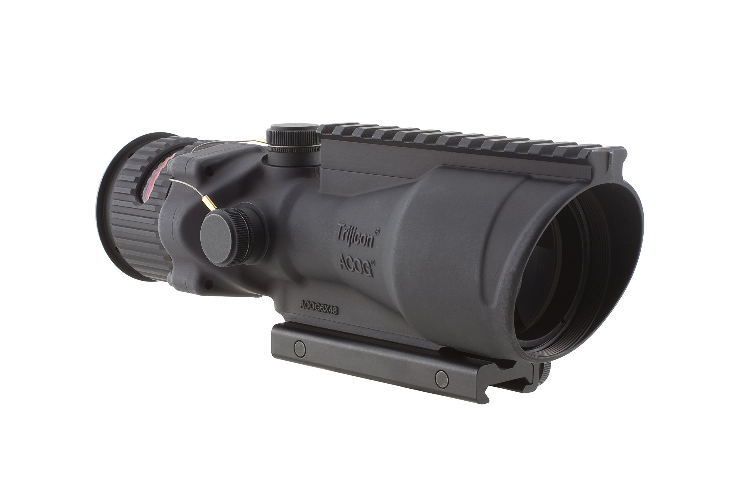 Trijicon ACOG 6 X 48 Scope Dual Illuminated Horseshoe .50 Ballistic Reticle, Red