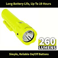 Nightstick XPP-5422GM Intrinsically Safe Dual-Light Flashlight w/Magnets-3 AA (not Included) -Green-UL913, Multicolor