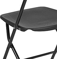 Flash Furniture Hercules Series Commercial-Grade Plastic Folding Chair - 650LB Weight Capacity