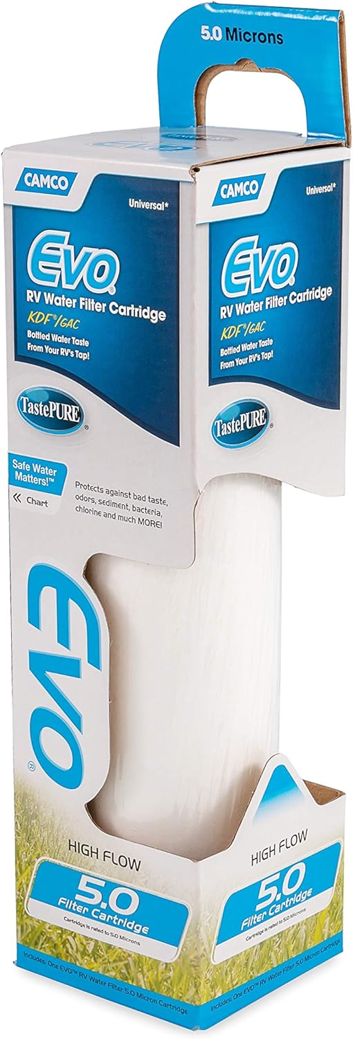 Camco EVO Premium Water Filter Replacement Cartridge , White (40621)