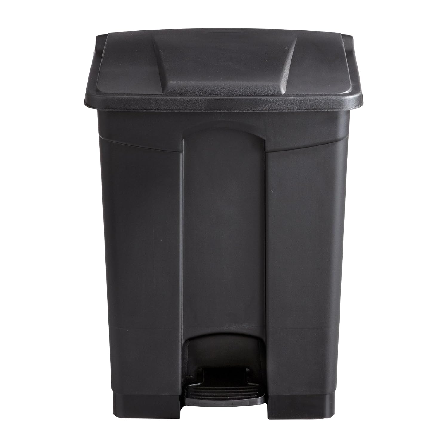 SAFCO Step On Plastic Trash Can with Foot Pedal, Hands Free Indoor All-Purpose Waste Bin