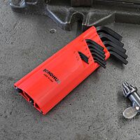 Bondhus 10995 Set of 15 Balldriver L-wrenches, ProGuard Finish, sizes 1.27-10mm