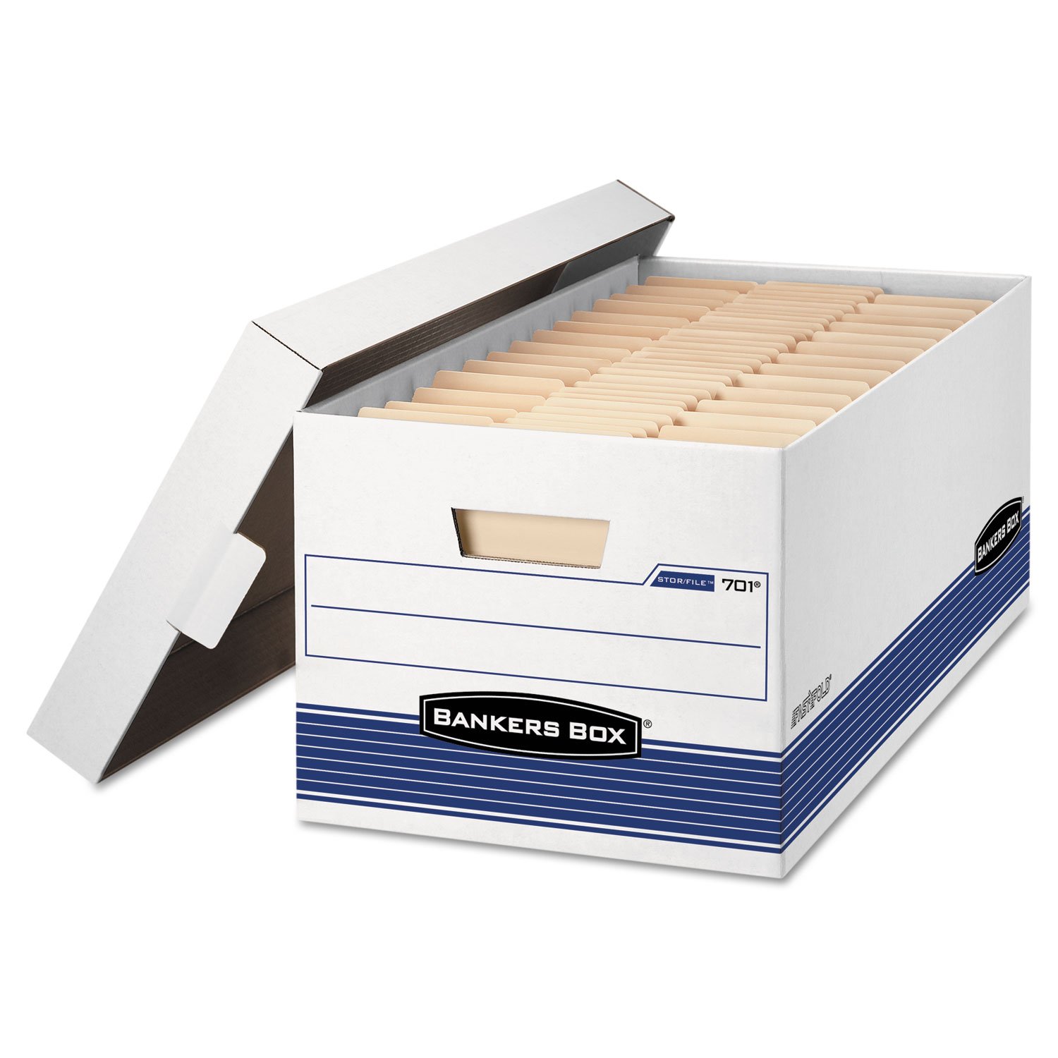 Bankers Box 00702 Stor/File Storage Boxes,W/Lid,Legal,15-Inch x24-Inch x10-Inch,12/CT,WE/BE