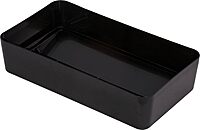 Carlisle FoodService Products 34202403 TrimLine Plastic Swing Top Lid, 20.19" x 11.56" x 4-1/2", 15-23 gal, Black Black Swing