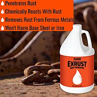 KROIL Kano Exrust Industrial Strength Rust Remover (Liquid-16oz Bottle-Single) | Penetrating Rust Removal for Steel
