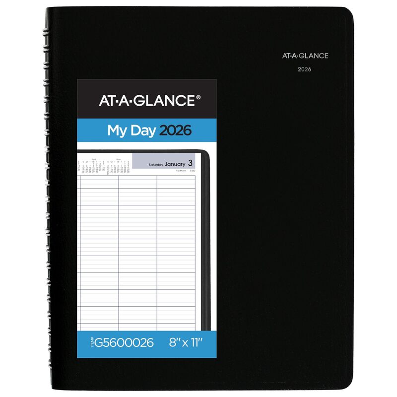 AT-A-GLANCE DayMinder Four Person Daily Appointment Book