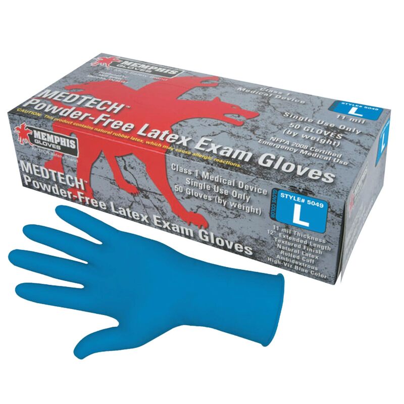 MCR SAFETY Medtech Latex Exam Gloves