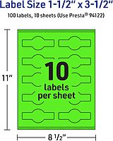 Avery Printable Wraparound Band Labels, Sure Feed Technology