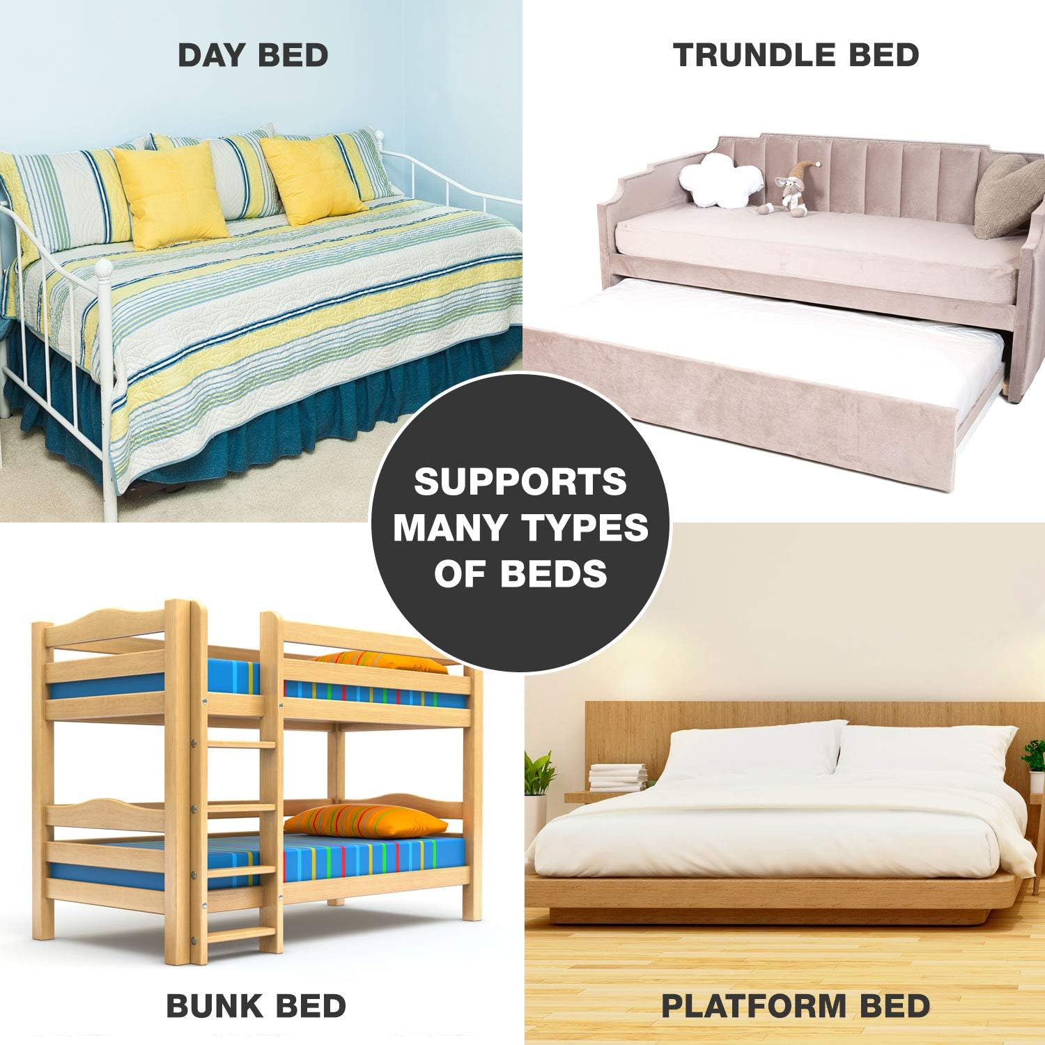DMI Foldable Box Spring Bunkie Board Bed Support