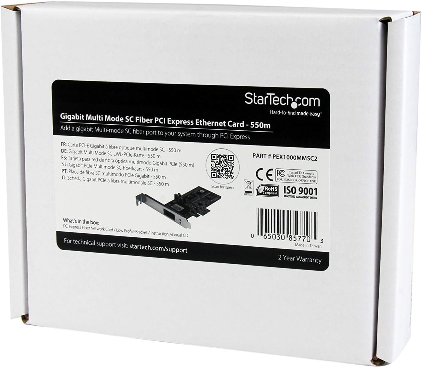 StarTech.com PCI Express Gigabit Fiber Network Card