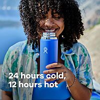 HYDRO FLASK Wide Mouth Insulated Stainless Steel Bottle with Flex Cap