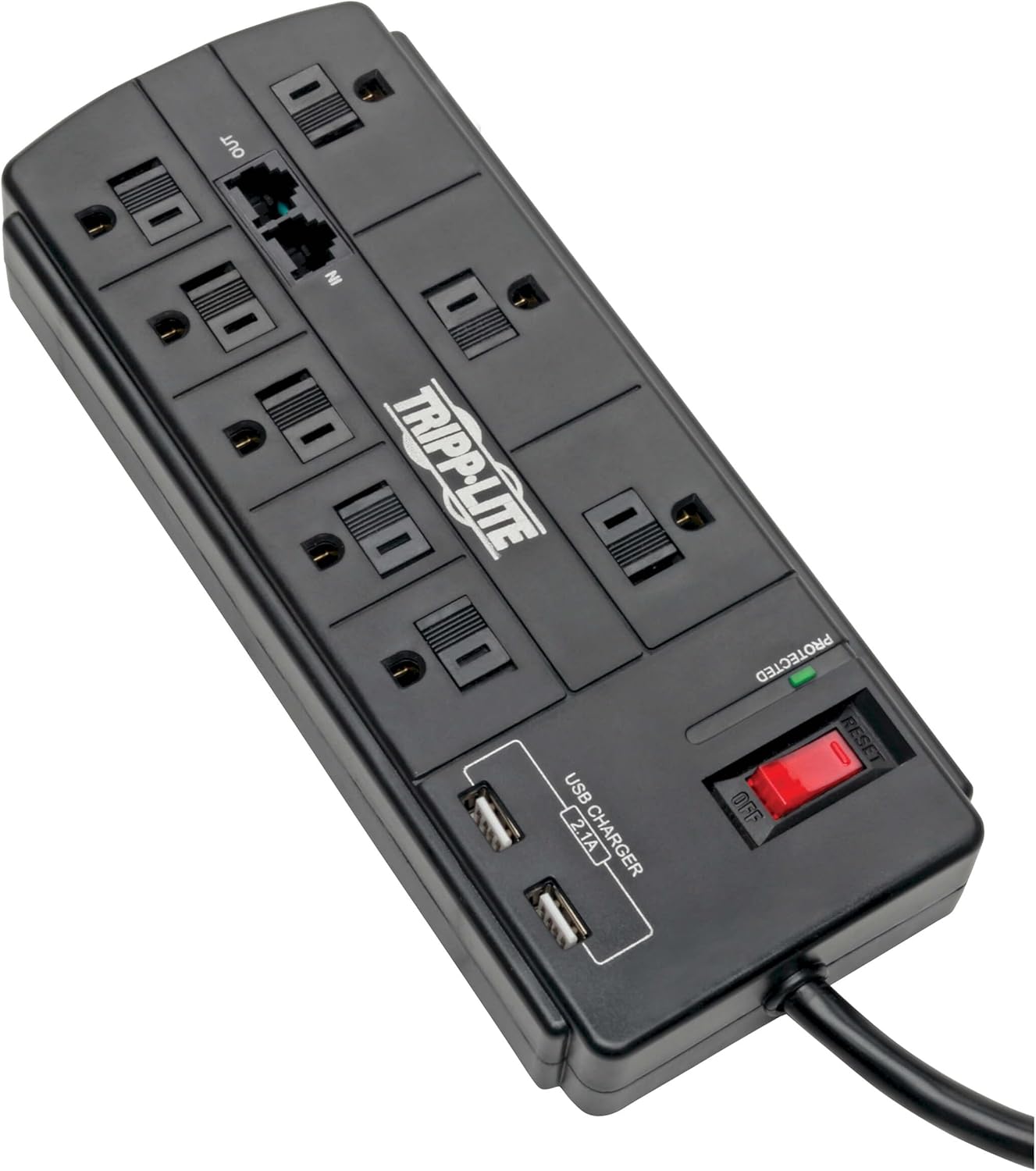 Tripp Lite Surge Protector Power Strip with USB Charging