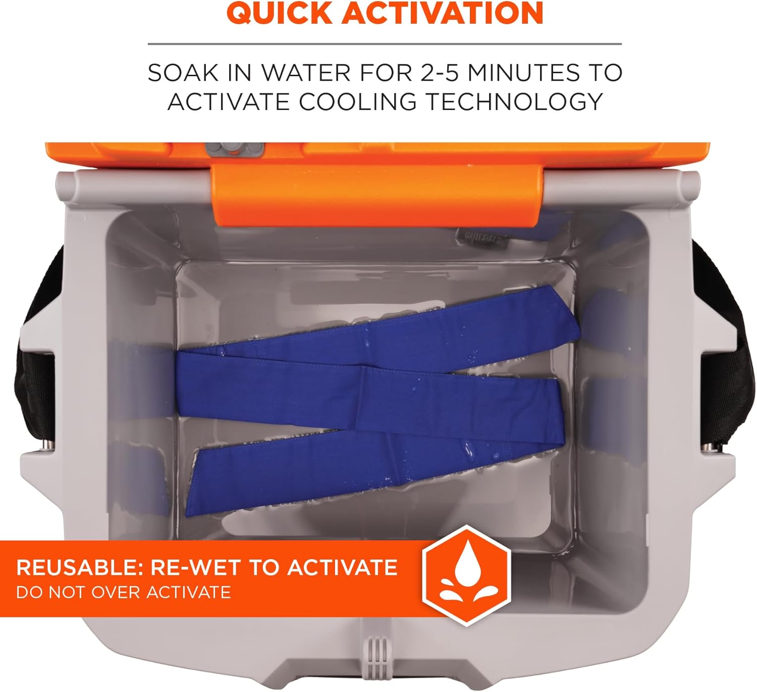 ERGODYNE Chill-Its 6700FR Evaporative FR Cooling Bandana, Tie Closure