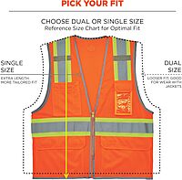 Ergodyne GloWear 8246Z Two-Tone Mesh High-Visibility Safety Vest