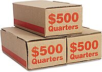 PM Company Coin Boxes, Quarters, $500.00, Bundle Of 50