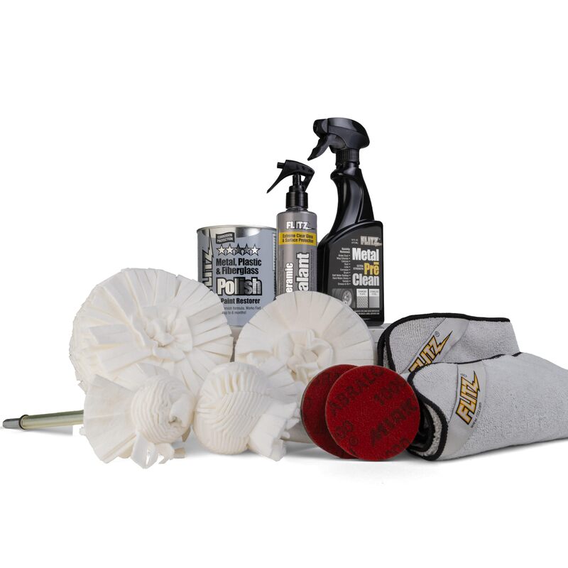 Flitz Professional Detailers Choice Car Detailing Kit - USA-Made Car Care Kits for Vehicles - Includes 1lb Polish
