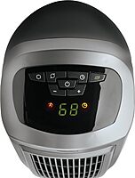Lasko Portable Oscillating Ceramic Space Heater Tower with Digital Display, Remote Control, 2 Heat Settings and 8 Hour Timer