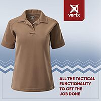 Vertx Women's Coldblack Short Sleeve Polo Shirt - Breathable, Moisture-Wicking, UV Protection