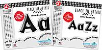 BARKER CREEK Letter Pop-Out Set, 2" & 4" Black Tie Affair, Set Includes 255 4" and 676 2" Letters