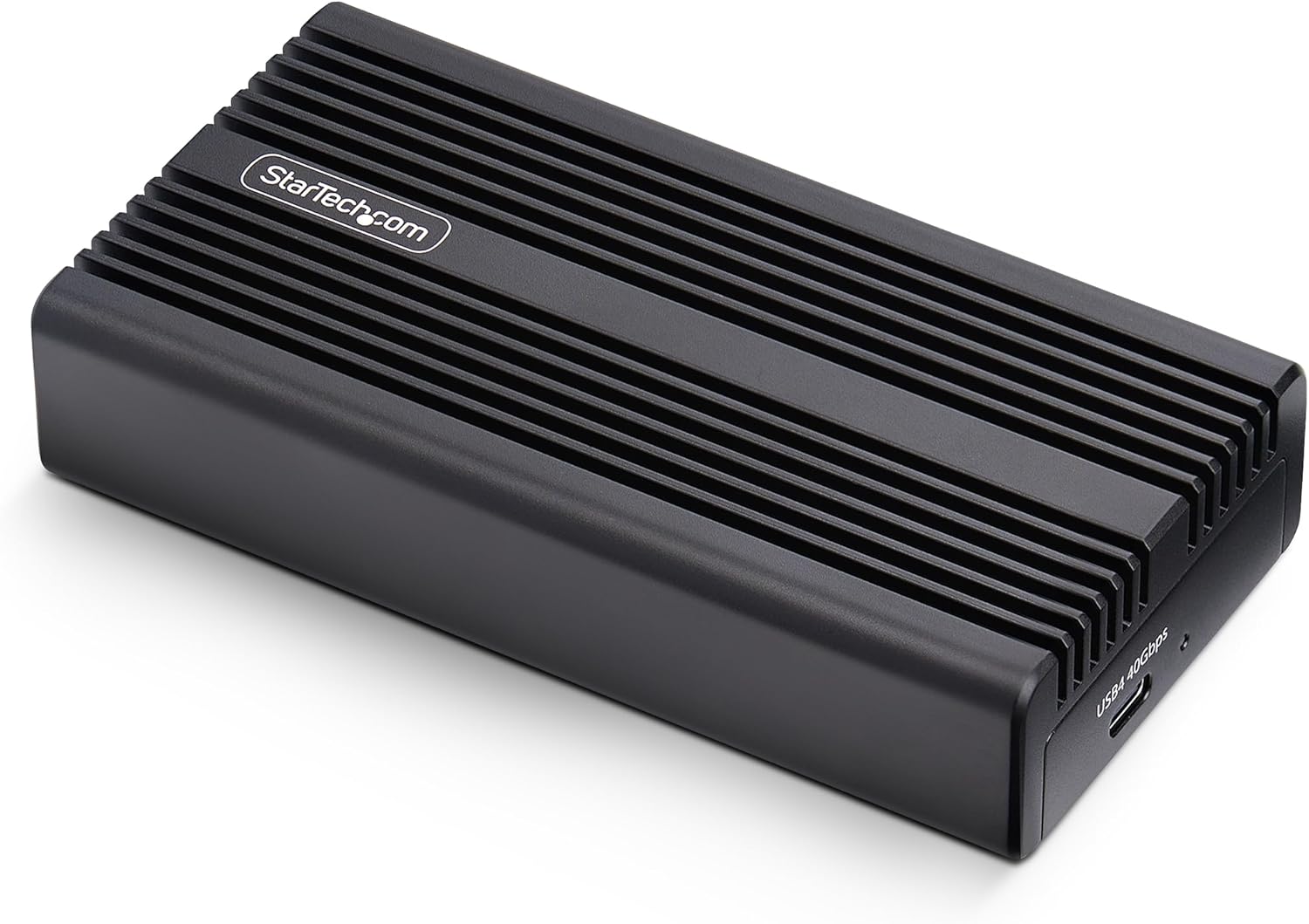 StarTech.com USB4 M.2 NVMe Enclosure, 40Gbps, External USB-C/Thunderbolt NVMe SSD Enclosure, Aluminum Heatsink Case