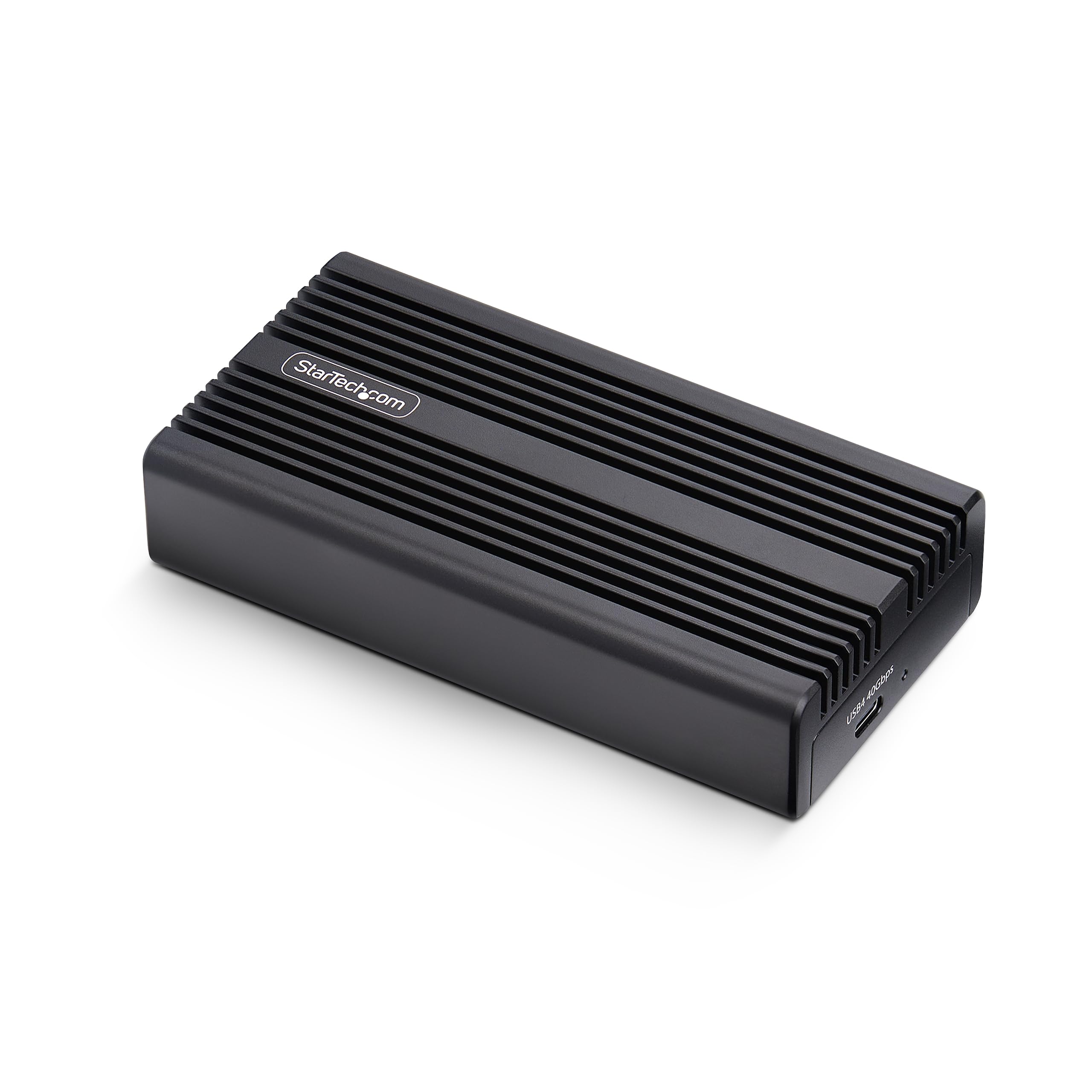 StarTech.com USB4 M.2 NVMe Enclosure, 40Gbps, External USB-C/Thunderbolt NVMe SSD Enclosure, Aluminum Heatsink Case