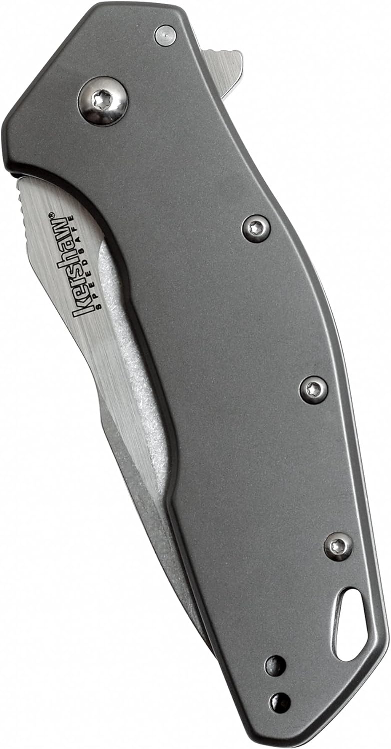Kershaw Eris Folding Pocket Knife (1881); 3-Inch Stainless Steel Drop-Point Blade Featuring SpeedSafe Assisted Opening