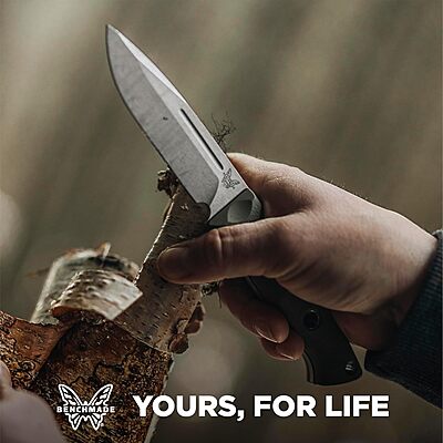 BENCHMADE Bushcrafter 163 Survival Fixed-Blade Knife