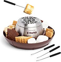 NOSTALGIA Indoor Electric Tabletop S'mores & Fondue Maker