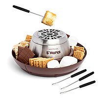 NOSTALGIA Indoor Electric Tabletop S'mores & Fondue Maker