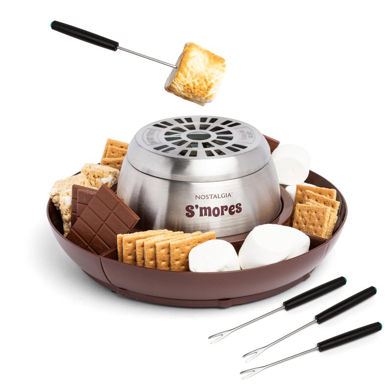 NOSTALGIA Indoor Electric Tabletop S'mores & Fondue Maker