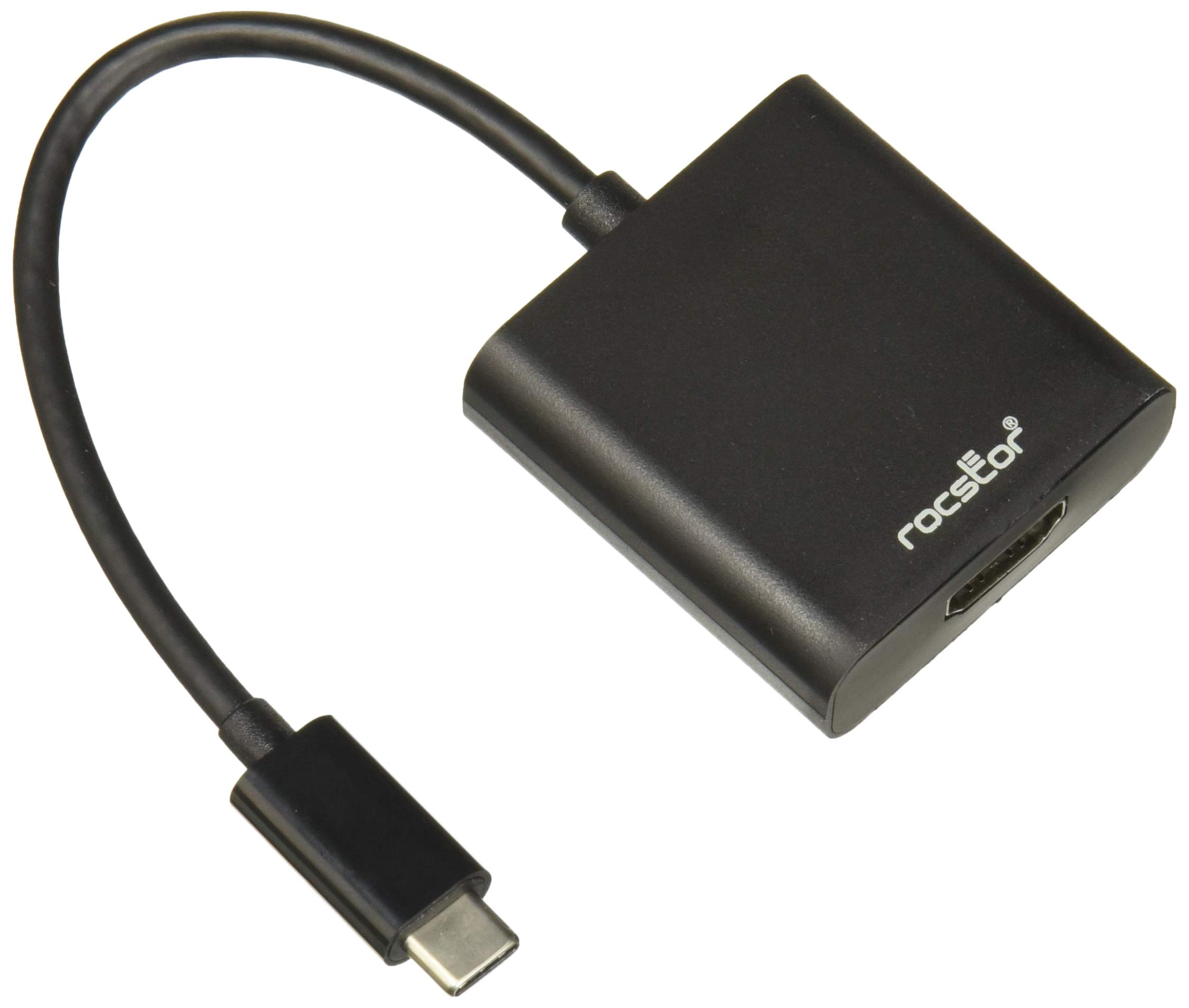 Rocstor Y10C129-B1 Premium USB-C to HDMI Adapter M/F – 6" - 4K 60Hz - for Chromebook, MacBook
