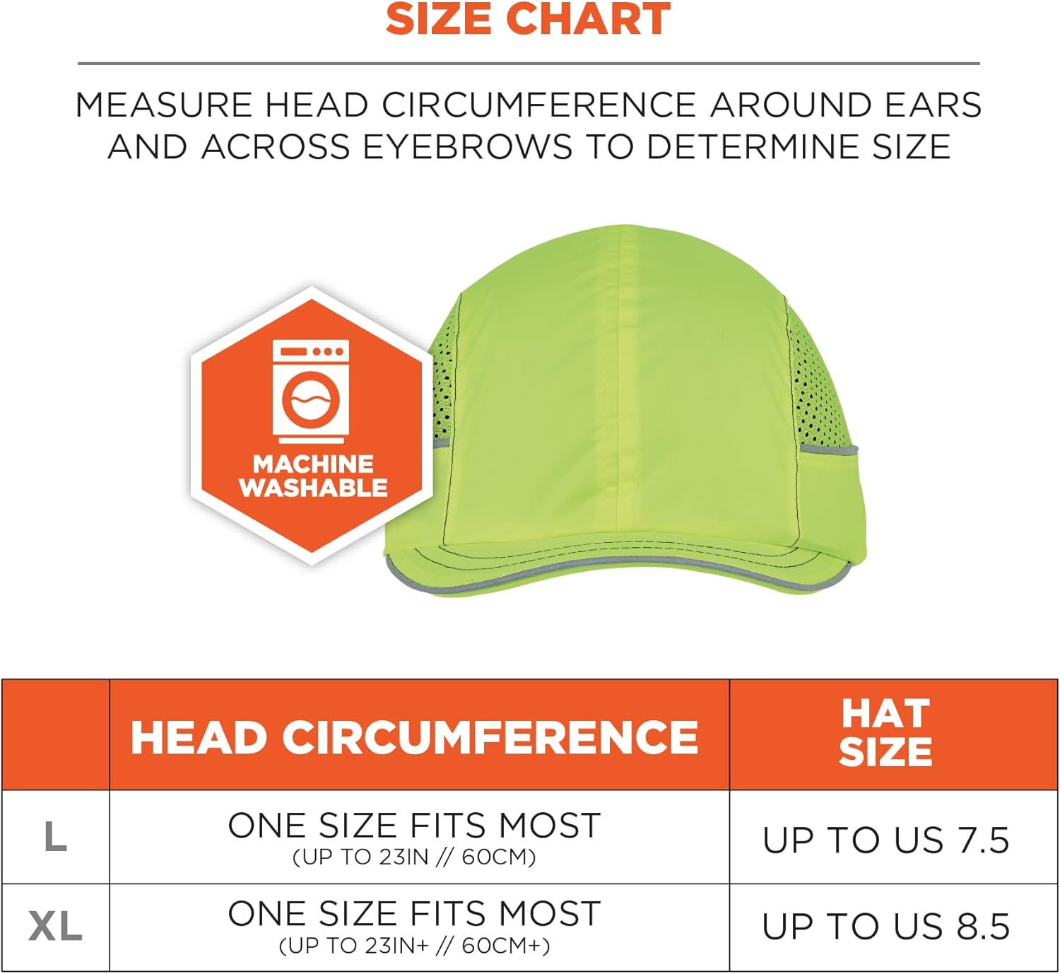 Ergodyne Safety Bump Cap, Baseball Hat Style, Comfortable Head Protection, Short Brim, Skullerz 8950, Factory