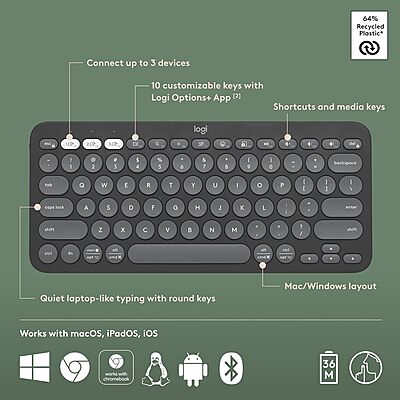 LOGITECH Pebble 2 Wireless Keyboards and Combos