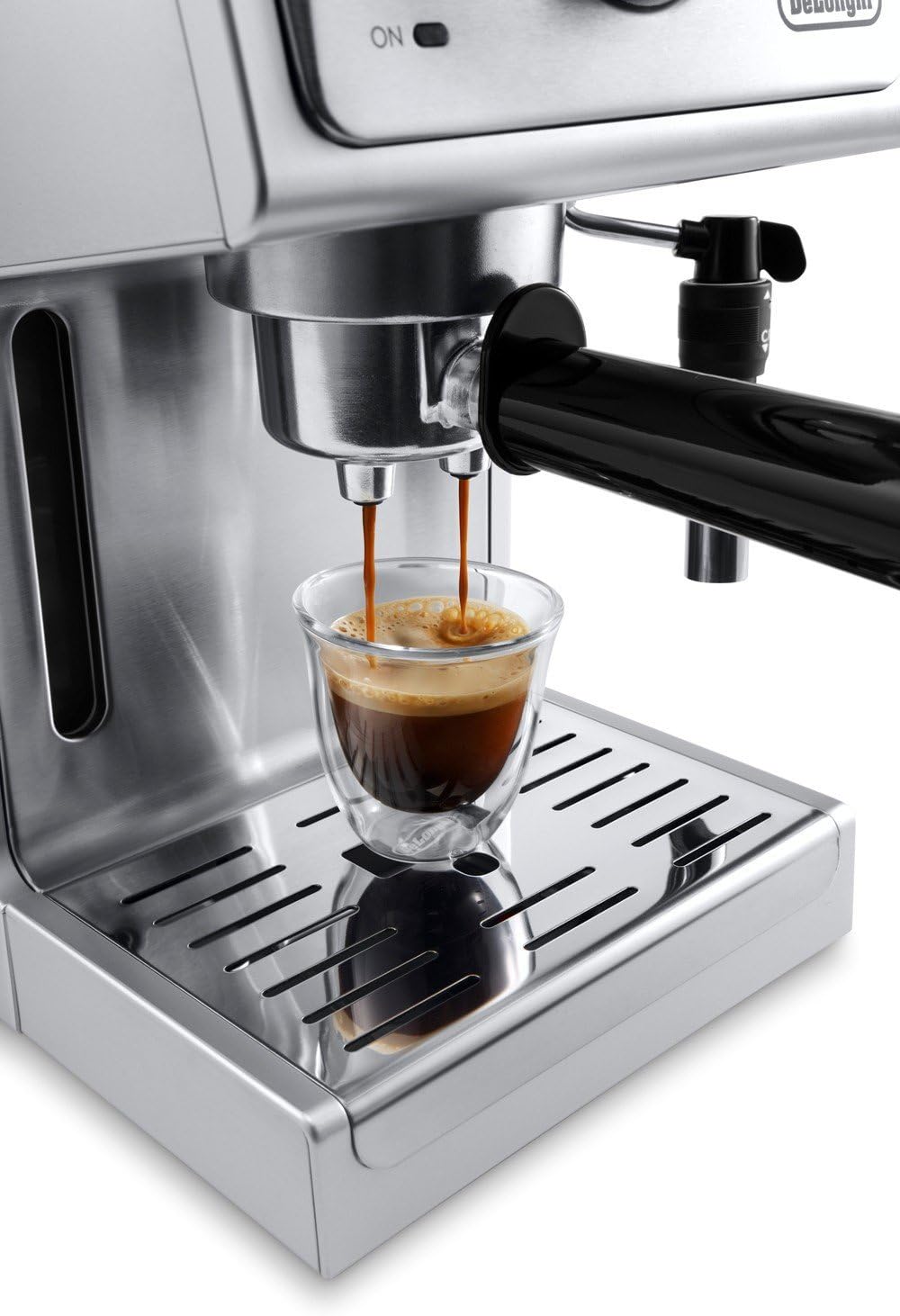 De'Longhi 15 Bar Pump Espresso and Cappuccino Machine with Premium Adjustable Frother, Stainless Steel