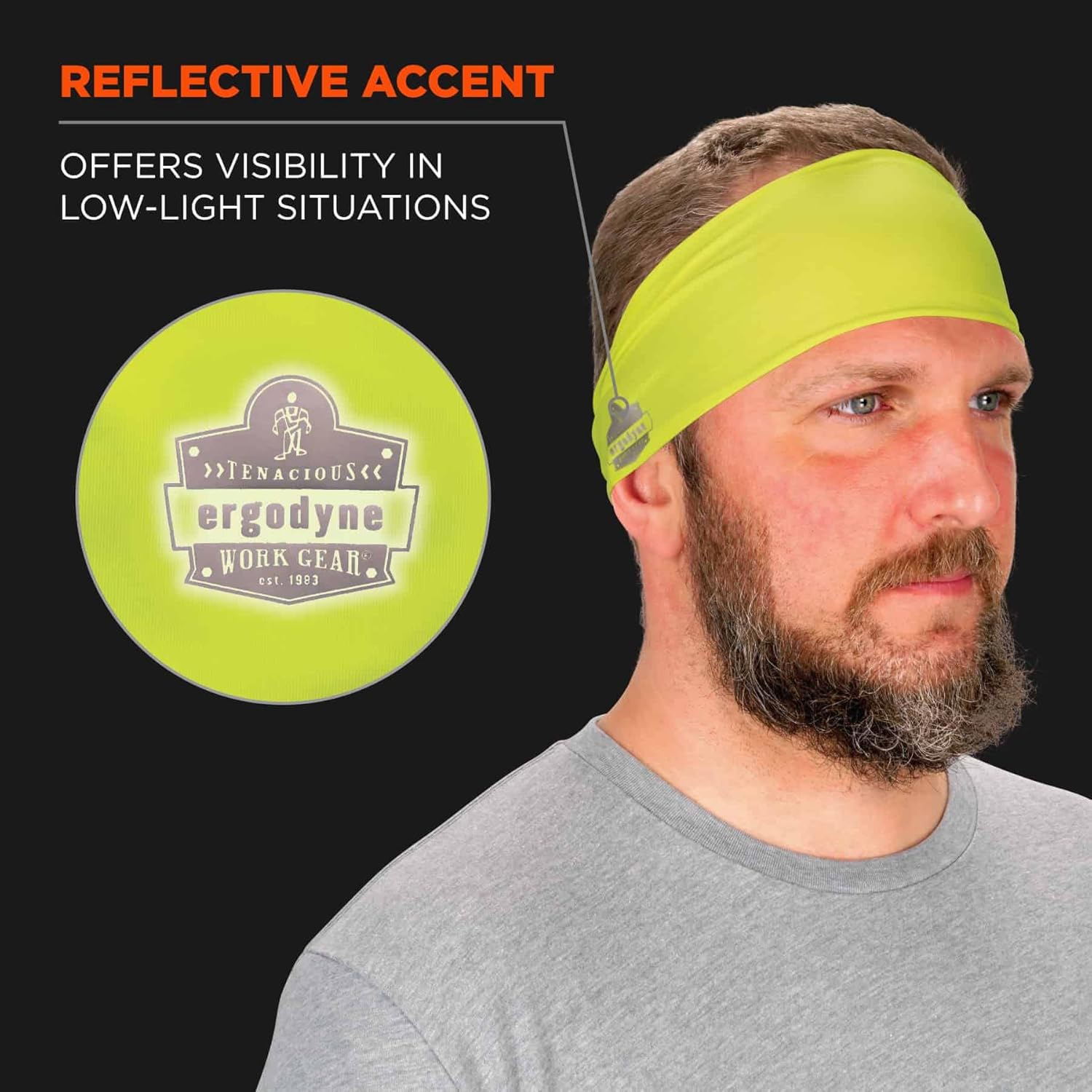 Ergodyne Chill-Its 6634 Cooling Headband, One Size