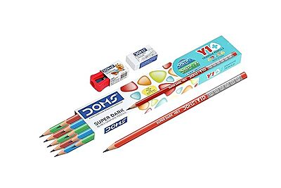 Doms Y1 + Super Dark HB/2 Graphite Pencil Box Pack