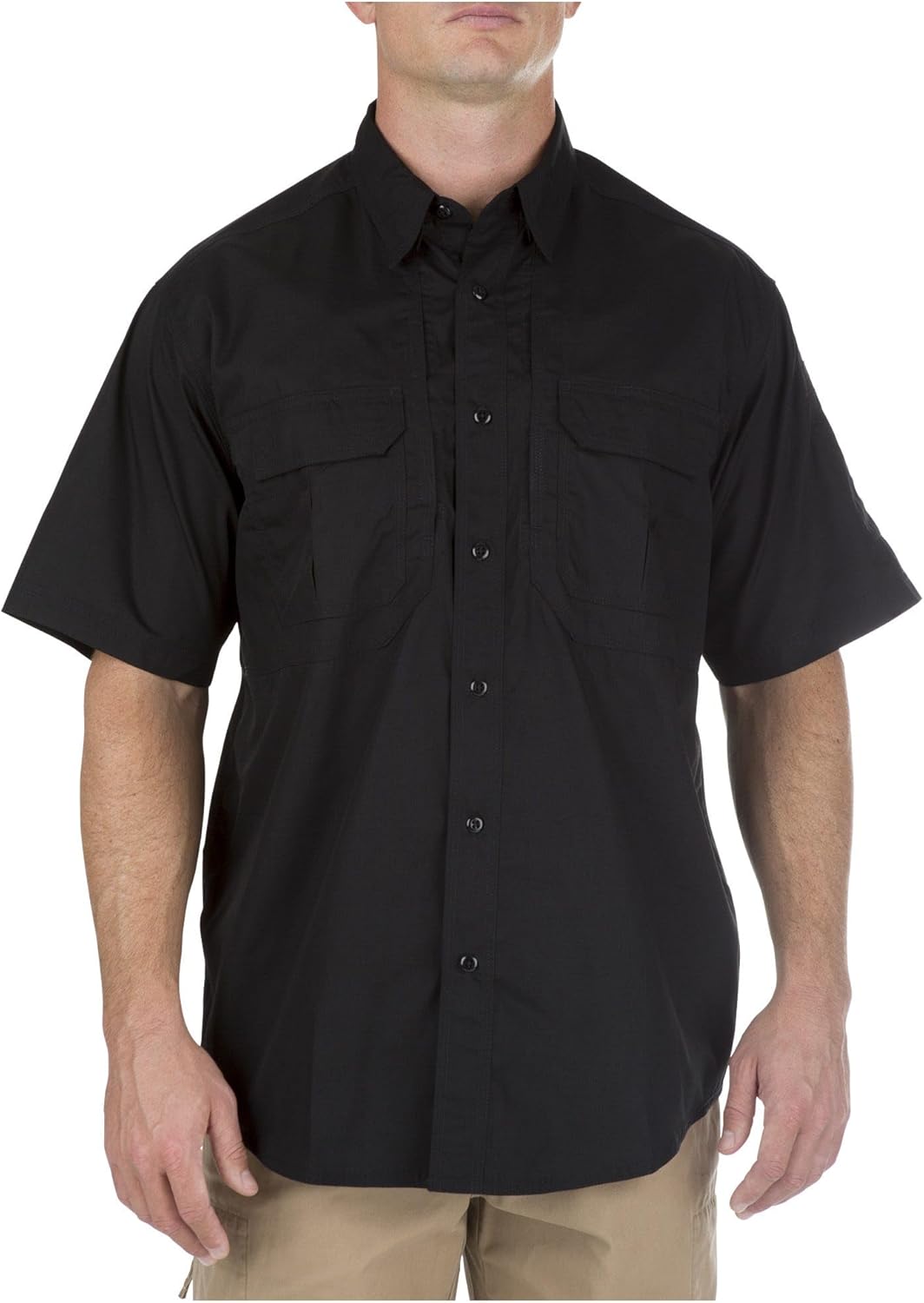 5.11 Tactical Mens Taclite Pro Button Down Short Sleeve Shirt with Pockets, Style 71175ABR