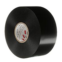 3M Scotchrap Vinyl Corrosion Protection Tape 50, Unprinted, 2 in x 100 ft, Black, 1 Roll, Premium Grade, 10 mil Thick