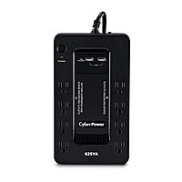 CyberPower ST625U Standby UPS System, 625VA/360W, 8 Outlets, 2 USB Charging Ports, Compact, Black