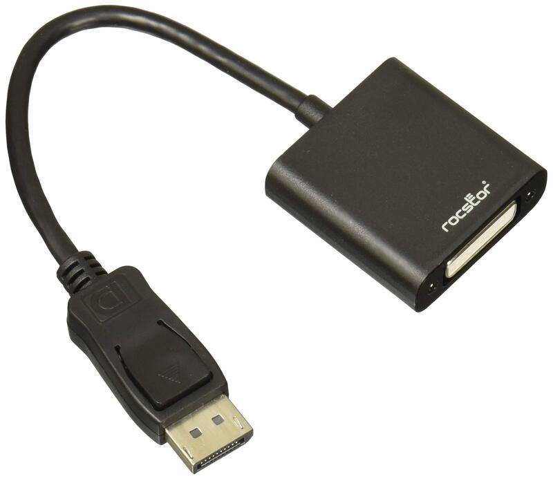 Rocstor DisplayPort to DVI Adapter - 7.90in DisplayPort/DVI Video Cable - Y00DVIBK