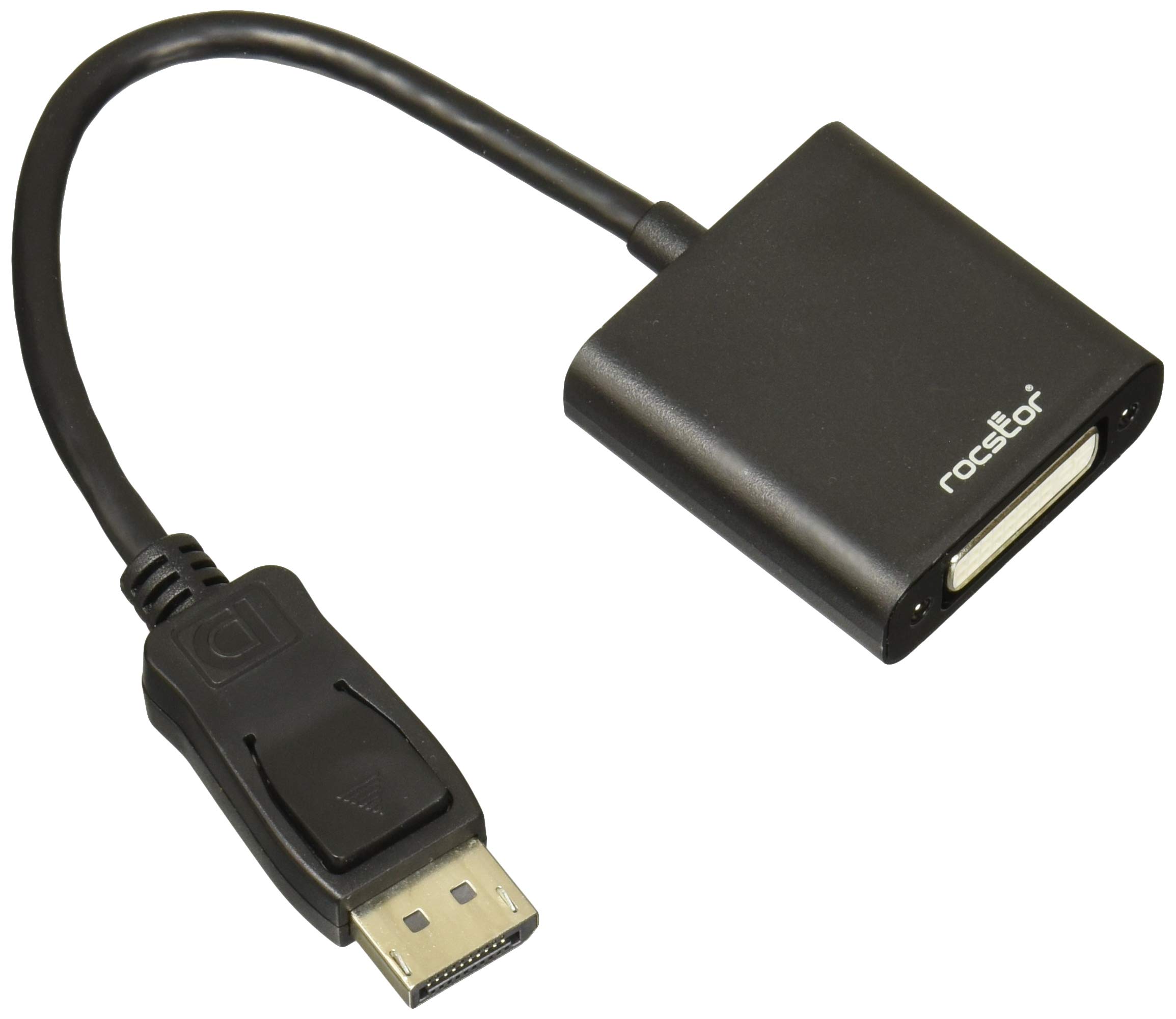 Rocstor DisplayPort to DVI Adapter - 7.90in DisplayPort/DVI Video Cable - Y00DVIBK
