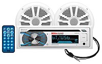 BOSS Audio Systems MCK508WB Marine Bluetooth Stereo & 6.5 Inch Speaker Kit