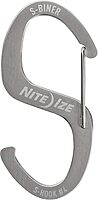 Nite Ize S-Biner Hook 'N Hold S-Hook, Stainless Steel S-Hook, Holds Pans, Tools and Plants, Stainless 1 Count (Pack of 1)