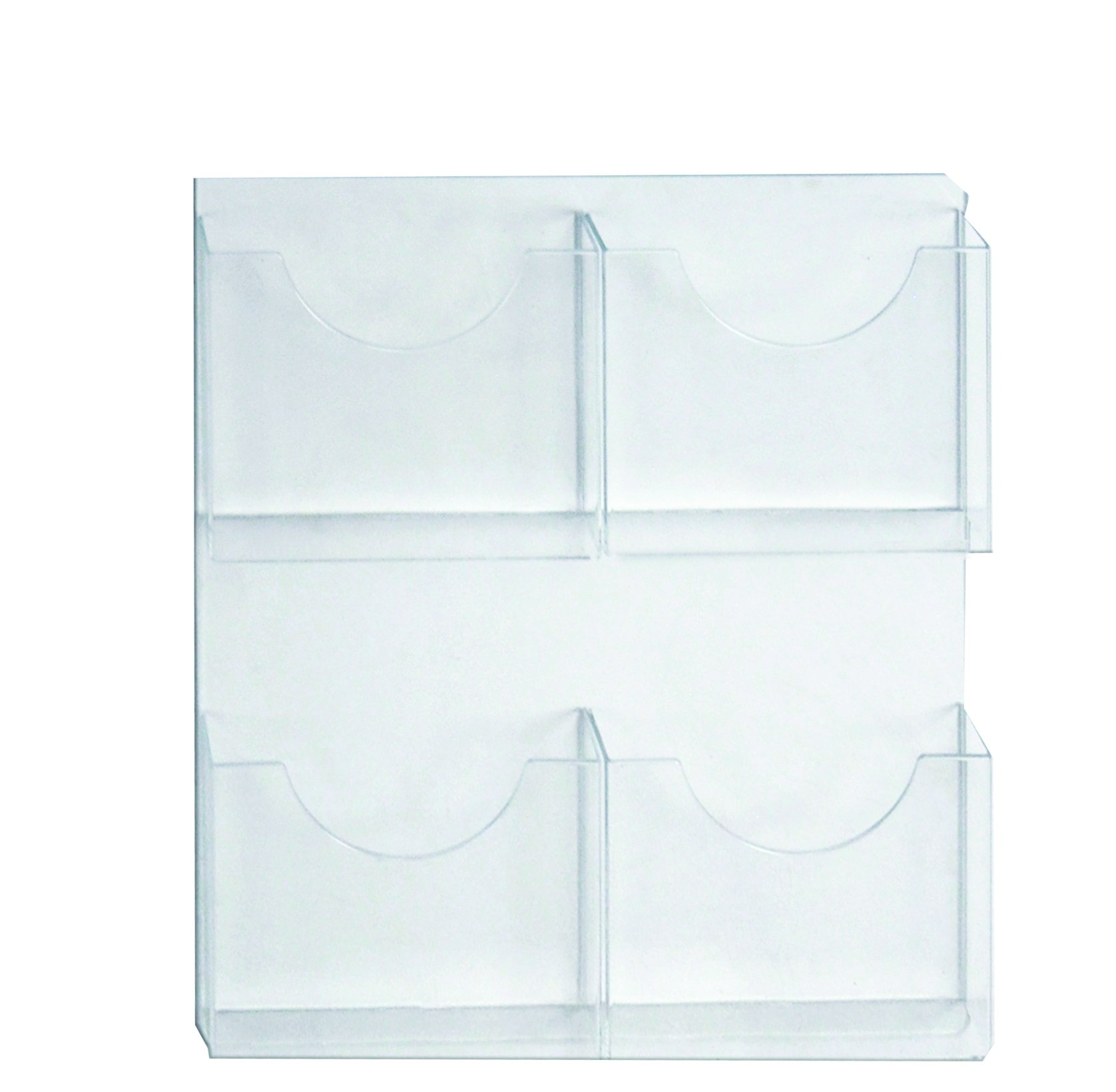 Azar Displays 252096 Four Pocket Magazine/Letter Holder Pack of 2