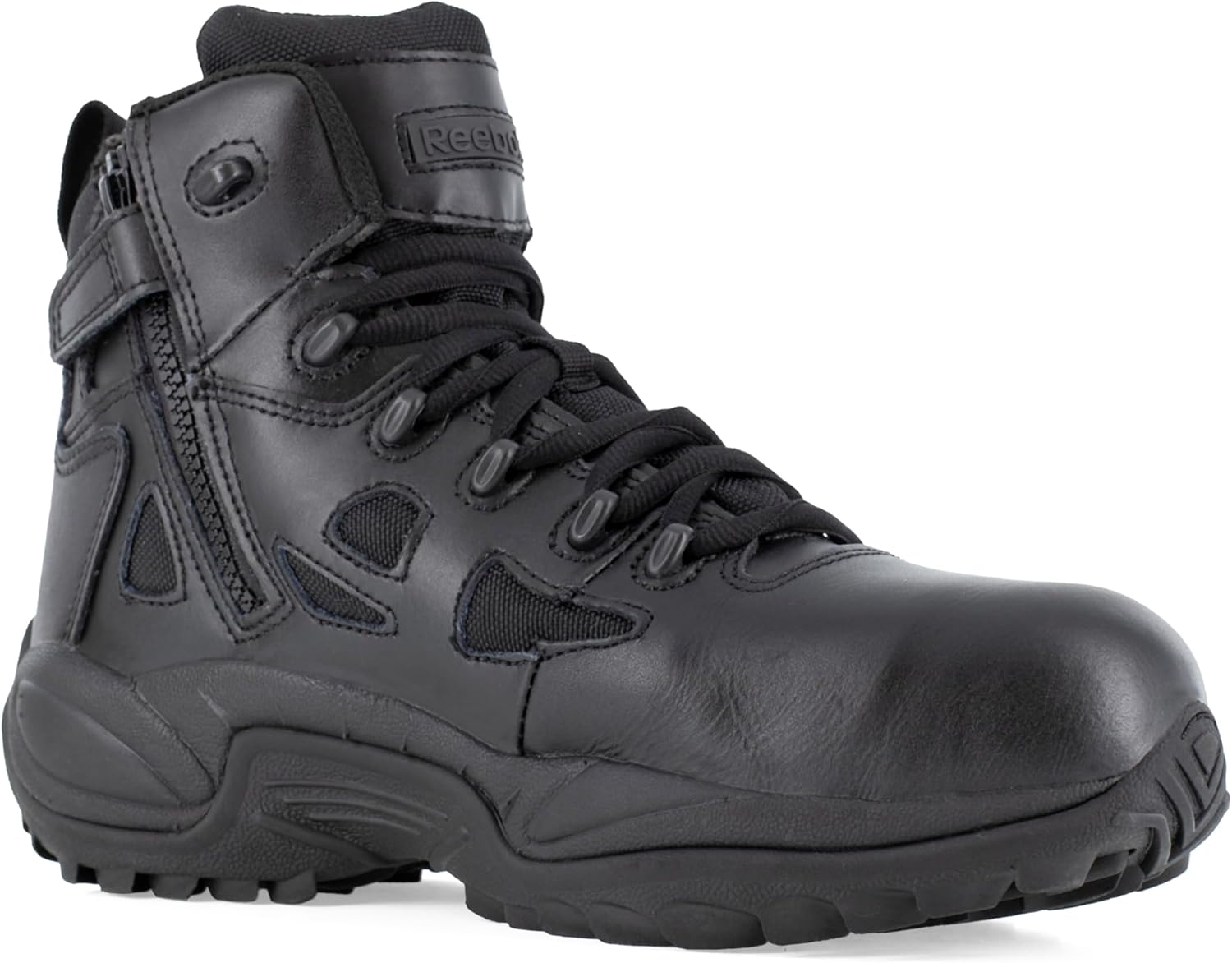 Reebok Men's Rapid Response RB8674 Composite Toe Tactical Boot with Side Zipper