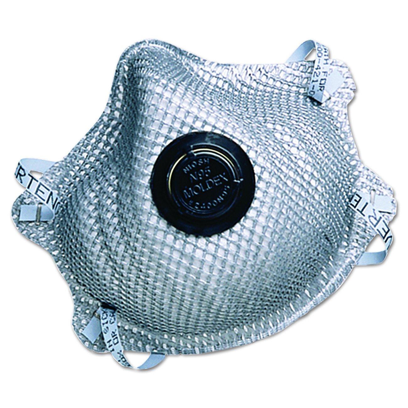 Moldex 2400N95 Organic Vapor Respirator with Charcoal Filter, Medium/Large, Gray (Pack of 10)