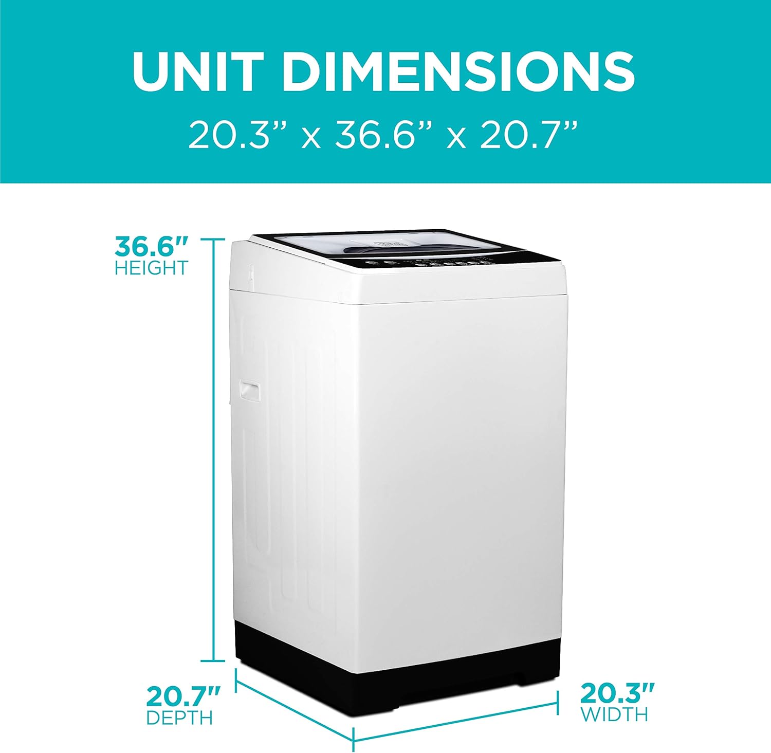 BLACK+DECKER Portable Washer, Top-Load with Stainless Steel Tub