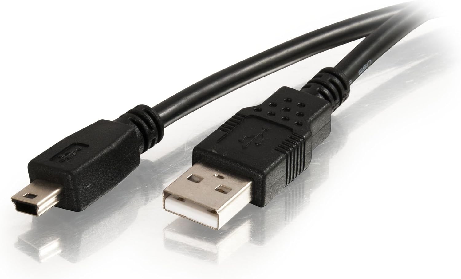 C2G 27005 USB 2.0 A to Mini-B USB Cable, 6.56 Feet (2 Meters), Black